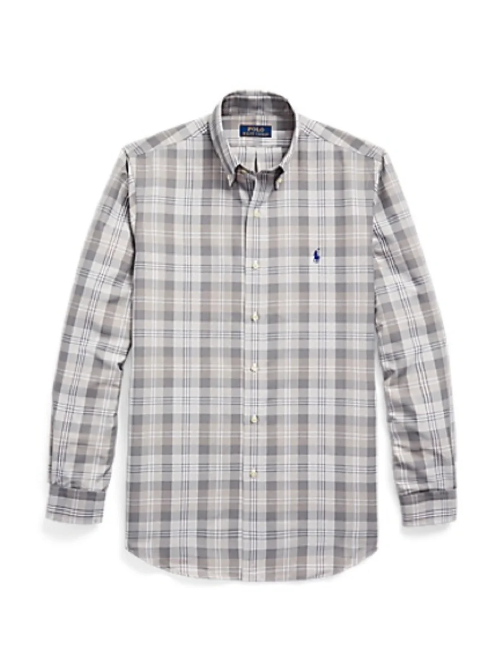 Classic Fit Plaid Oxford Shirt